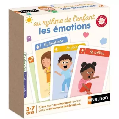 Jeu de cartes des émotions NATHAN