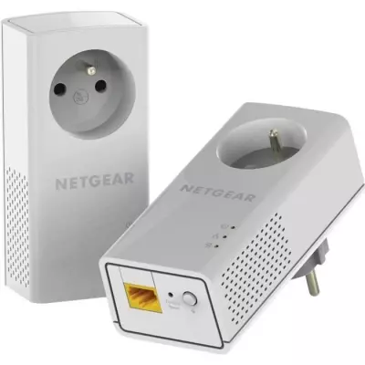 NETGEAR PLP1000 Pack de 2 prises CPL 1000 Mbps avec Prise filtrée et