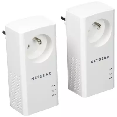 NETGEAR PLP1000 Pack de 2 prises CPL 1000 Mbps avec Prise filtrée et