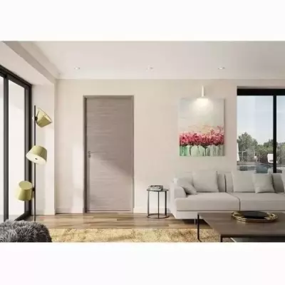 OPTIMUM Bloc Porte ajustable décor chene taupe VERONE - 204 x 83 cm D