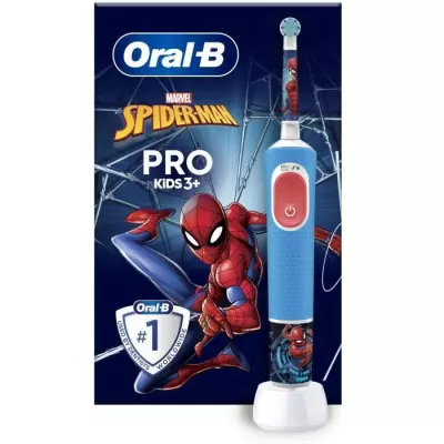 Brosse a dents électrique Oral-B Pro Kids 1 Manche Marvel Spider-Man,