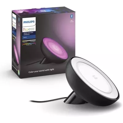 Philips Hue White & Color Ambiance, lampe Bloom, Noir, compatible Blue