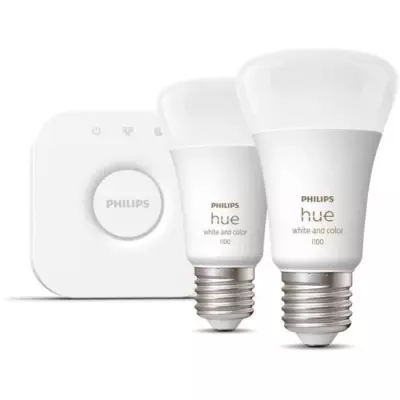 Philips Hue White and Color Ambiance, Kit de démarrage 2 ampoules E27