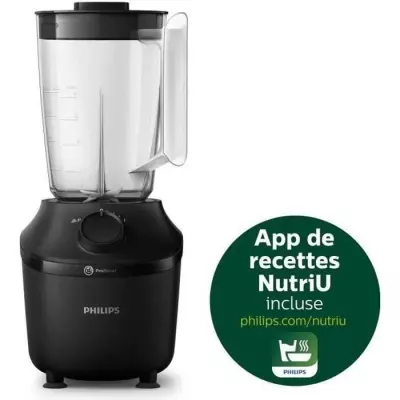 PHILIPS Blender Daily HR2041/41, 450W, 4 lames ProBlend 4, Bol plastiq