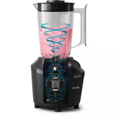 PHILIPS Blender Daily HR2041/41, 450W, 4 lames ProBlend 4, Bol plastiq