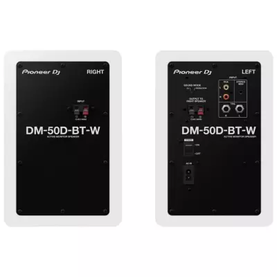 Paire d'enceintes de monitoring Pioneer DJ DM-50D-BT-W - Bluetooth - B