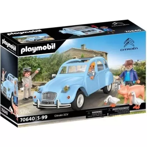 PLAYMOBIL 70640 Citroën 2 CV, Classic Cars, Voiture de collection, Adulte,3 personnages