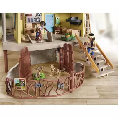 PLAYMOBIL 71007 Centre de soins pour animaux, Wiltopia, Matériaux rec