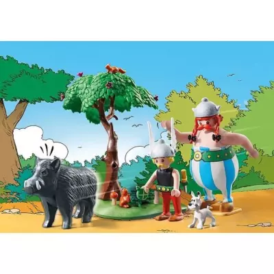 PLAYMOBIL 71160 Astérix La chasse au sanglier, avec Astérix, Obélix