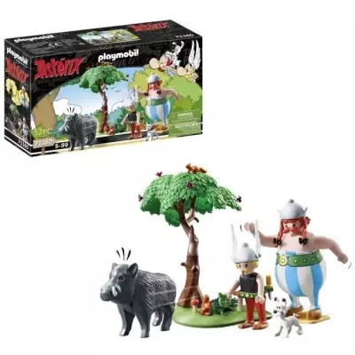 PLAYMOBIL 71160 Astérix La chasse au sanglier, avec Astérix, Obélix