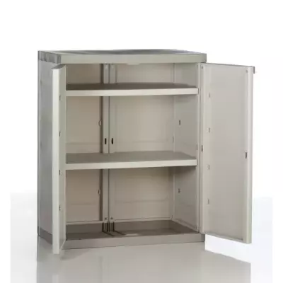 TITANIUM PLASTIKEN Armoire basse 2 portes avec étageres l70 x p44 x h