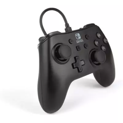 Manette Filaire - POWER A - Nintendo Switch - Noir mat