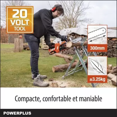 Tronçonneuse a batterie 20 volts 30cm