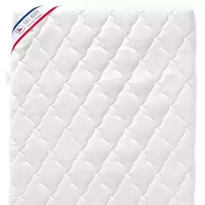 Matelas Bébé Parfait - 60x120x10 cm - 2 Faces : Été / Hiver - Déh