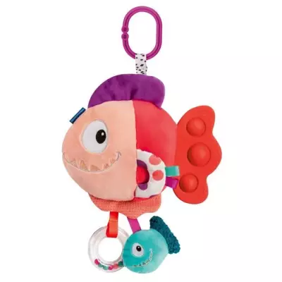 Ravensburger play+, Peluche pop-it - Piranha rouge , 6-36 mois, Premie