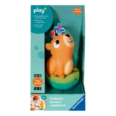 Ravensburger play+, Culbuto sonore Capybara, 6-36 mois, Premier âge,