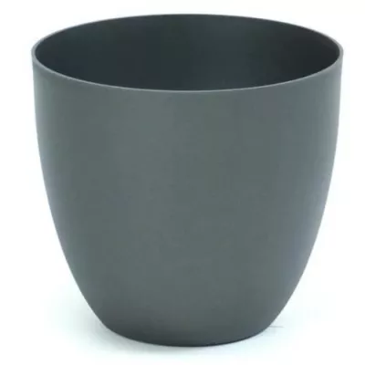 Pot de Fleur PLASTIKEN Bol Tes Cuenco - Ø38 x 33 cm - Gris anthracite