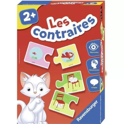 Les contraires - Jeu éducatif - Découvertes des contraires - Ravensb