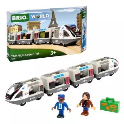 Train TGV INOUI SNCF - BRIO - Circuit en bois - des 3 ans - 36087