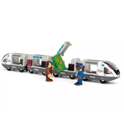 Train TGV INOUI SNCF - BRIO - Circuit en bois - des 3 ans - 36087