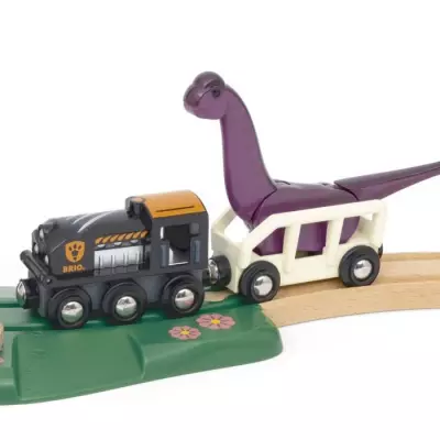 BRIO Circuit Aventure Dinosaure 21 pieces - Action de Jeu sans Pile -