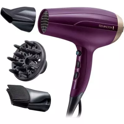 Seche-Cheveux Ionique REMINGTON D5219 - Anti-Frisottis, 3 Température