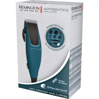 Tondeuse cheveux REMINGTON Apprentice - 10 accessoires - Lames inoxyda