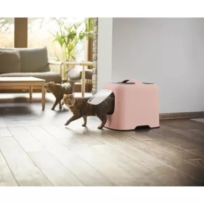 ROTHO Maison toilette pour chat - 51 x 39 x 40 cm - Bac a litiere - Ro