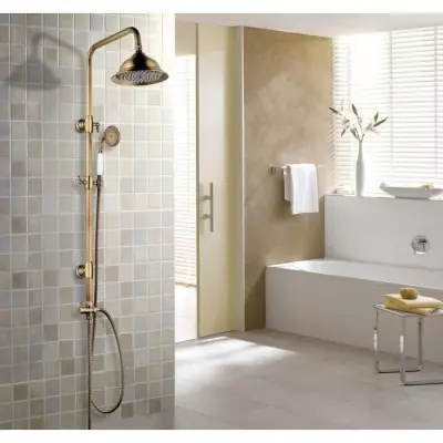 ROUSSEAU Colonne de douche sans robinet Retro vieux bronze