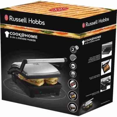 Grill barbecue 3 en 1 - RUSSELL HOBBS - Cook at Home - 17888-56 - 1800