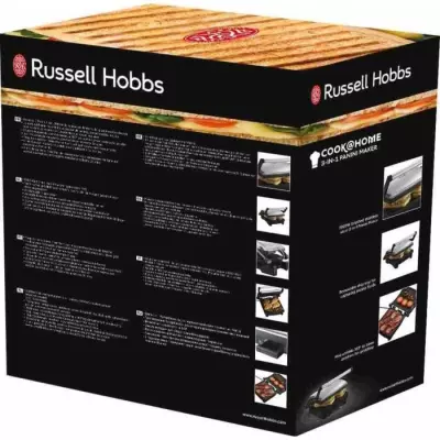 Grill barbecue 3 en 1 - RUSSELL HOBBS - Cook at Home - 17888-56 - 1800