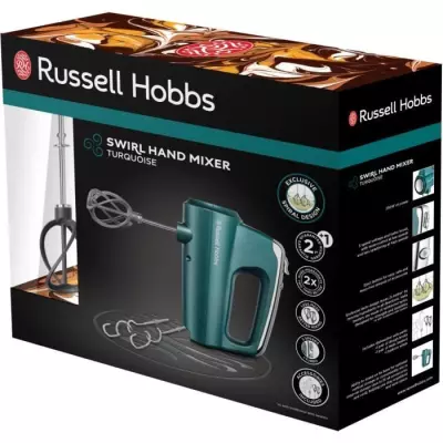 Batteur Mixeur Swirl - Russell Hobbs - 5 Vitesses - Fonction Turbo - P