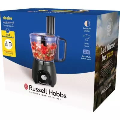 Robot culinaire - RUSSEL HOBBS - Desire Matte Charcoal - 600 W - 2 vit