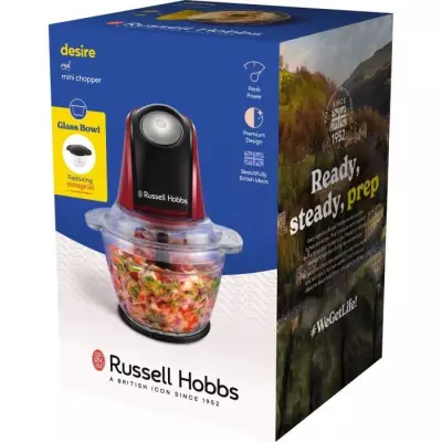 Hachoir - RUSSEL HOBBS - Desire Red - 200 W - 1 L - Rouge