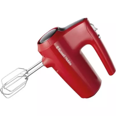 Batteur a main - RUSSEL HOBBS - Desire Red - 185 W - 5 vitesses - Roug