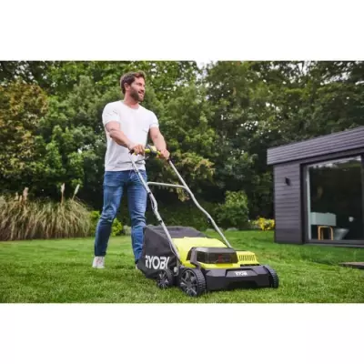 RYOBI - Scarificateur / aérateur 18V Brushless Ø 35 cm 2-en-1 - 2 ba