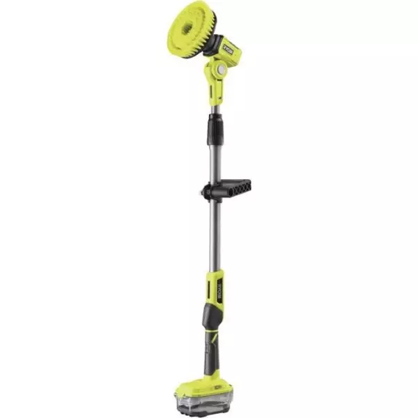 RYOBI - Brosse motorisée télescopique 18V ONE+ - diam. 150 mm - perche 1 m a 1,4 m - IPX7 + 1 brosse moyenne & 1 mousse - R18T