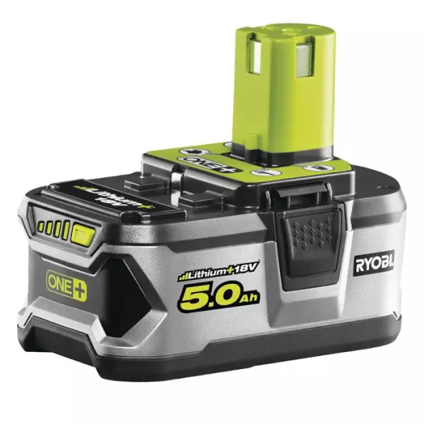 1 batterie lithium+ - RYOBI - RB18L50G - 18V - 5,0 Ah - Gestion individuelle de charge/décharge des cellules