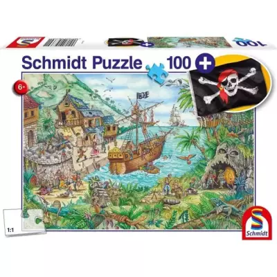 Puzzle Fantastique - SCHMIDT SPIELE - Dans la baie aux pirates - 100 p