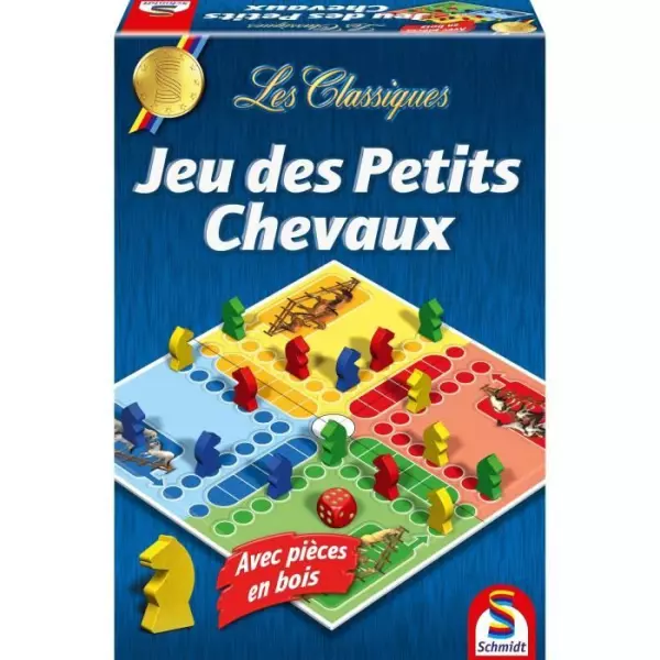 Les Classiques - Jeu de petits chevaux - SCHMIDT SPIELE - Vivez des courses palpitantes avec ce jeu de petits chevaux classique