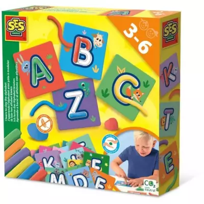 J'apprends l'alphabet avec pâte a modeler - Jeu éducatif - SES CREAT