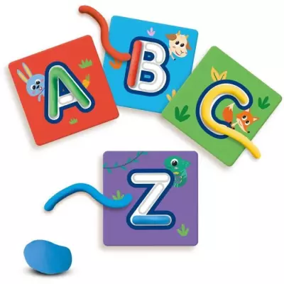 J'apprends l'alphabet avec pâte a modeler - Jeu éducatif - SES CREAT