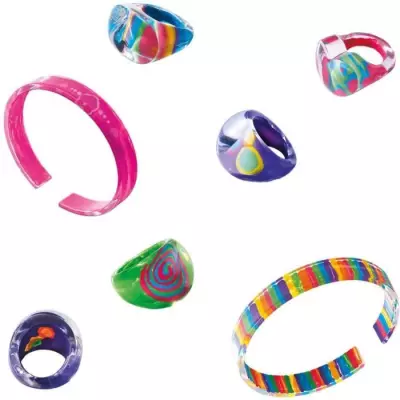 Bagues et bracelets - SES CREATIVE - Contient peinture, pinceau, 5 bag