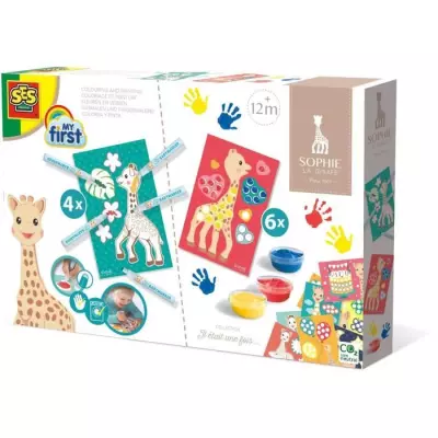 Kit coloriage et peinture Sophie la Girafe SES CREATIVE - Pour enfant