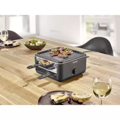 Raclette Gril - SEVERIN - RG2360 - 4 pers. - Compacte - Plaque 24 x 24