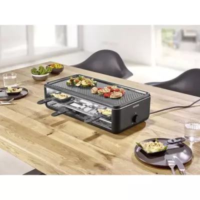 Appareil a raclette - SEVERIN - RG2365 - 8 personnes - Plaque de cuiss