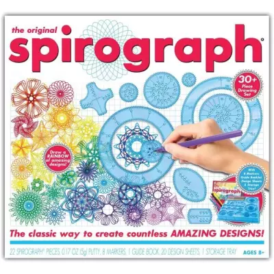 Spirograph - Coffret classique 30 pieces - Silverlit - Art et mathéma