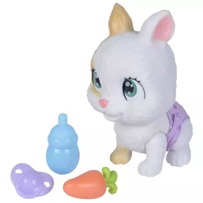 Smoby - Pamper Petz - Lapin a adopter - 4 accessoires - Articulé - Bo