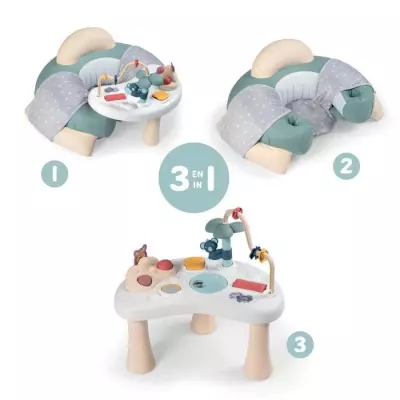 Siege bébé Little Smoby Cosy Seat - Vert - Avec tablette d'éveil -