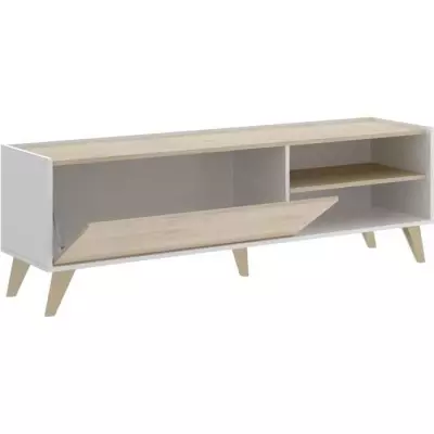 Ensemble meuble TV table basse buffet NESS - Mélaminé - Style scandi